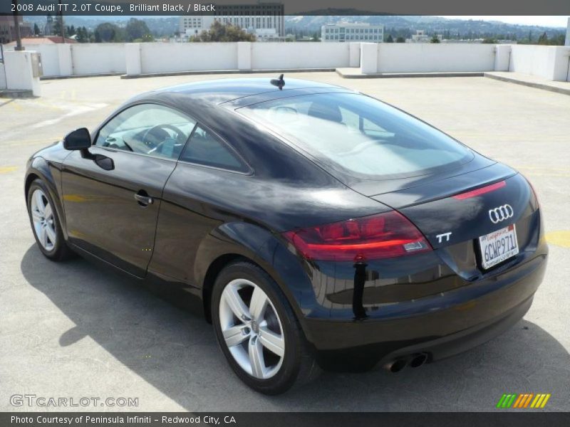 Brilliant Black / Black 2008 Audi TT 2.0T Coupe