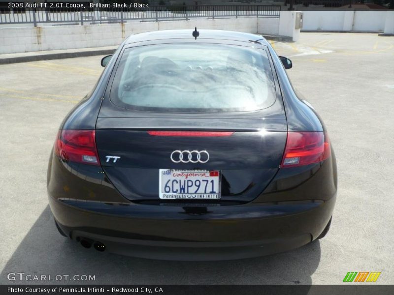 Brilliant Black / Black 2008 Audi TT 2.0T Coupe