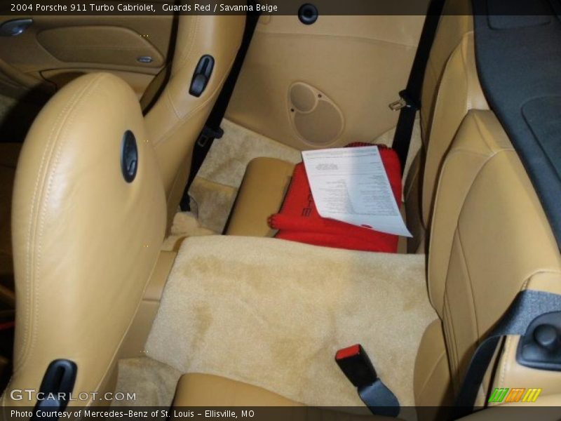 Guards Red / Savanna Beige 2004 Porsche 911 Turbo Cabriolet