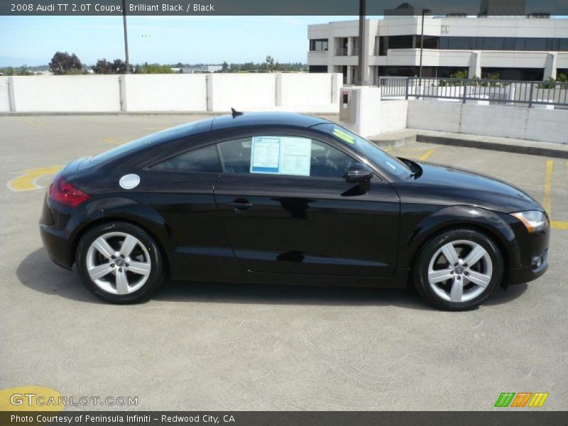 Brilliant Black / Black 2008 Audi TT 2.0T Coupe