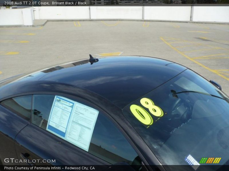 Brilliant Black / Black 2008 Audi TT 2.0T Coupe