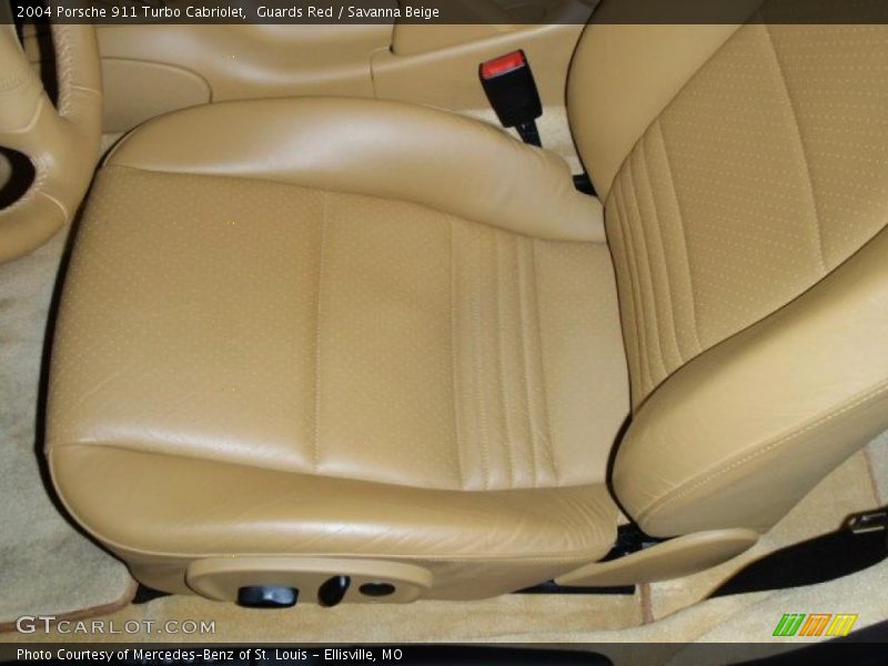 Guards Red / Savanna Beige 2004 Porsche 911 Turbo Cabriolet