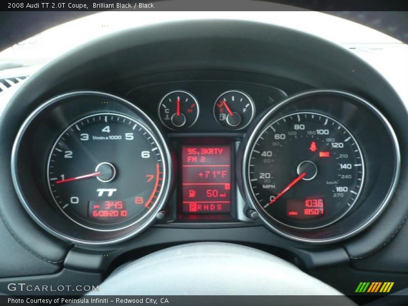 Brilliant Black / Black 2008 Audi TT 2.0T Coupe