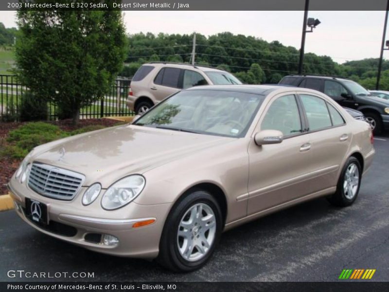 Desert Silver Metallic / Java 2003 Mercedes-Benz E 320 Sedan