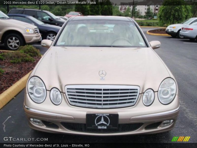 Desert Silver Metallic / Java 2003 Mercedes-Benz E 320 Sedan