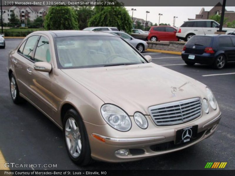 Desert Silver Metallic / Java 2003 Mercedes-Benz E 320 Sedan