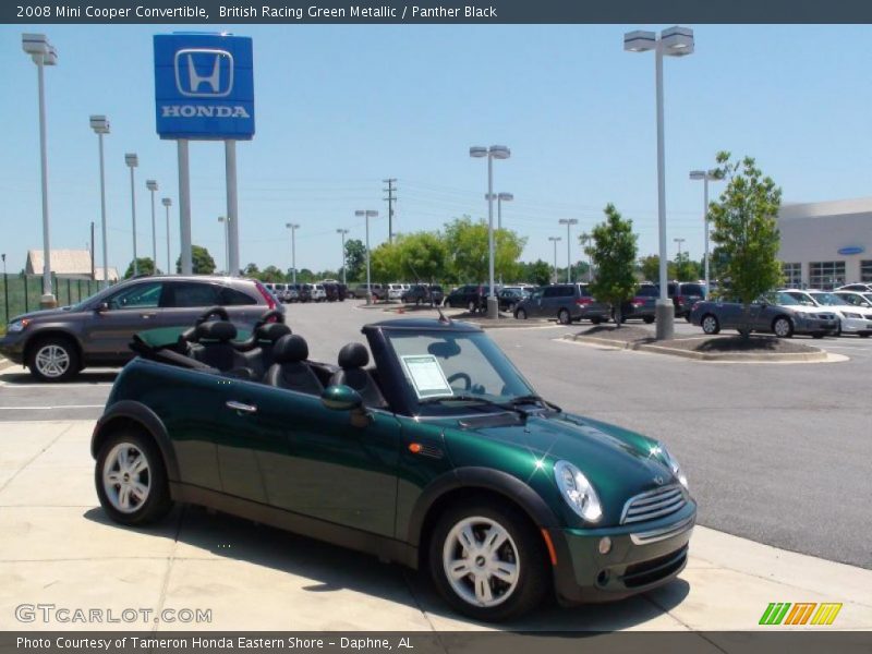 British Racing Green Metallic / Panther Black 2008 Mini Cooper Convertible