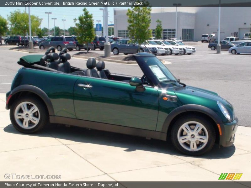 British Racing Green Metallic / Panther Black 2008 Mini Cooper Convertible