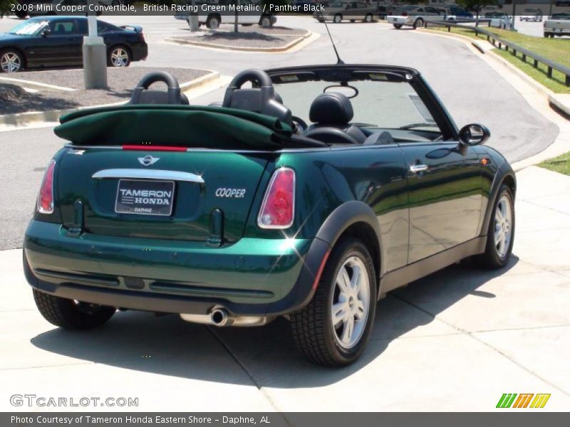 British Racing Green Metallic / Panther Black 2008 Mini Cooper Convertible