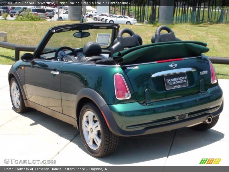British Racing Green Metallic / Panther Black 2008 Mini Cooper Convertible