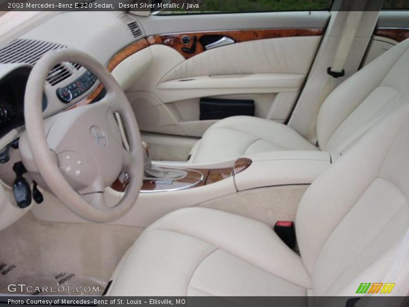 Desert Silver Metallic / Java 2003 Mercedes-Benz E 320 Sedan