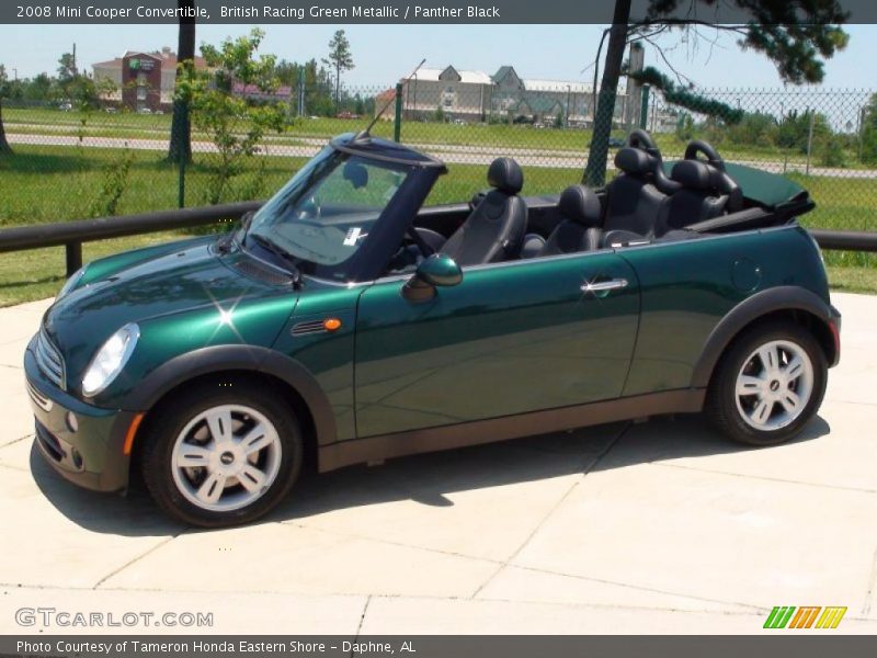 British Racing Green Metallic / Panther Black 2008 Mini Cooper Convertible