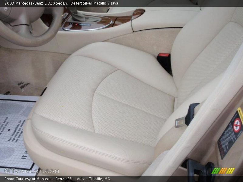 Desert Silver Metallic / Java 2003 Mercedes-Benz E 320 Sedan