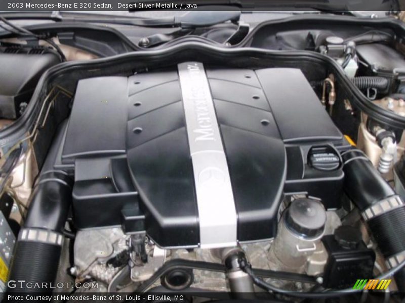 Desert Silver Metallic / Java 2003 Mercedes-Benz E 320 Sedan