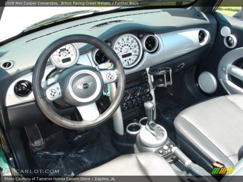 British Racing Green Metallic / Panther Black 2008 Mini Cooper Convertible