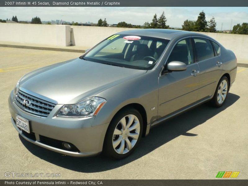 Diamond Graphite Metallic / Graphite 2007 Infiniti M 45 Sedan