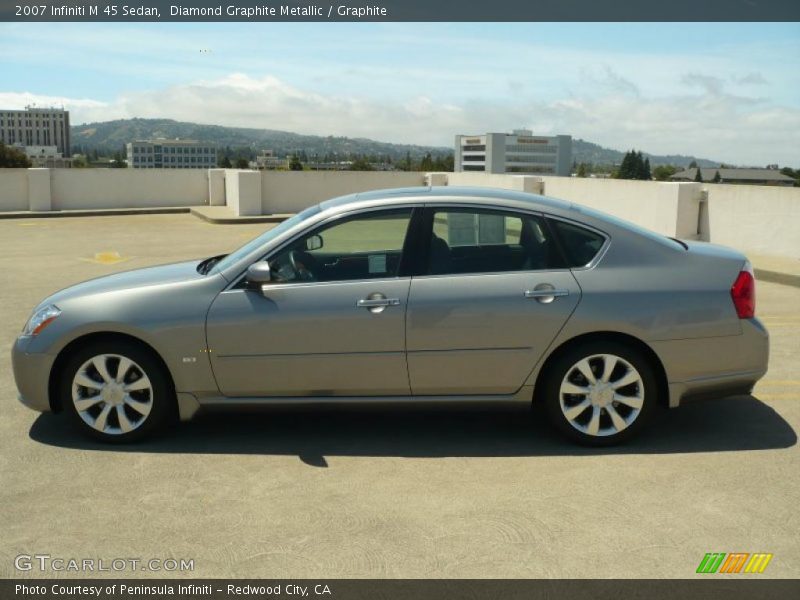 Diamond Graphite Metallic / Graphite 2007 Infiniti M 45 Sedan