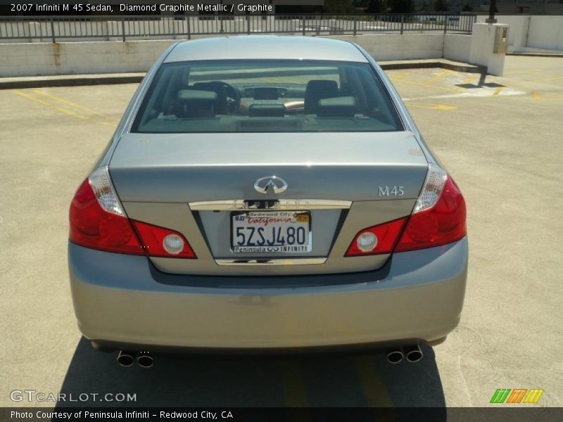 Diamond Graphite Metallic / Graphite 2007 Infiniti M 45 Sedan