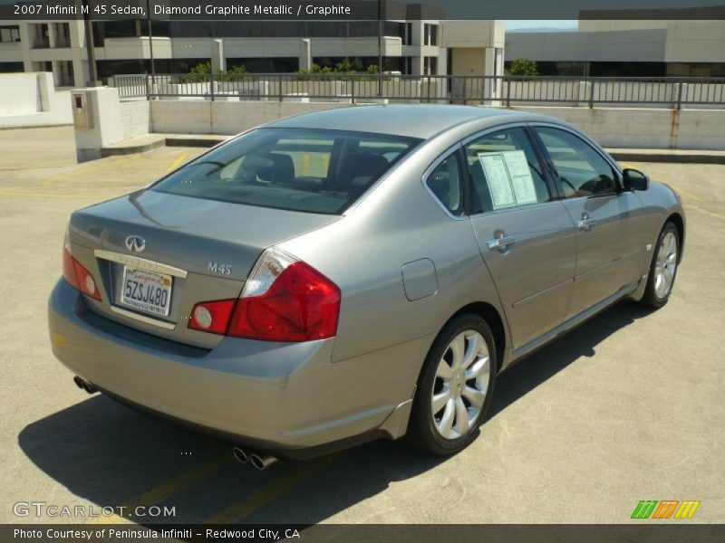 Diamond Graphite Metallic / Graphite 2007 Infiniti M 45 Sedan