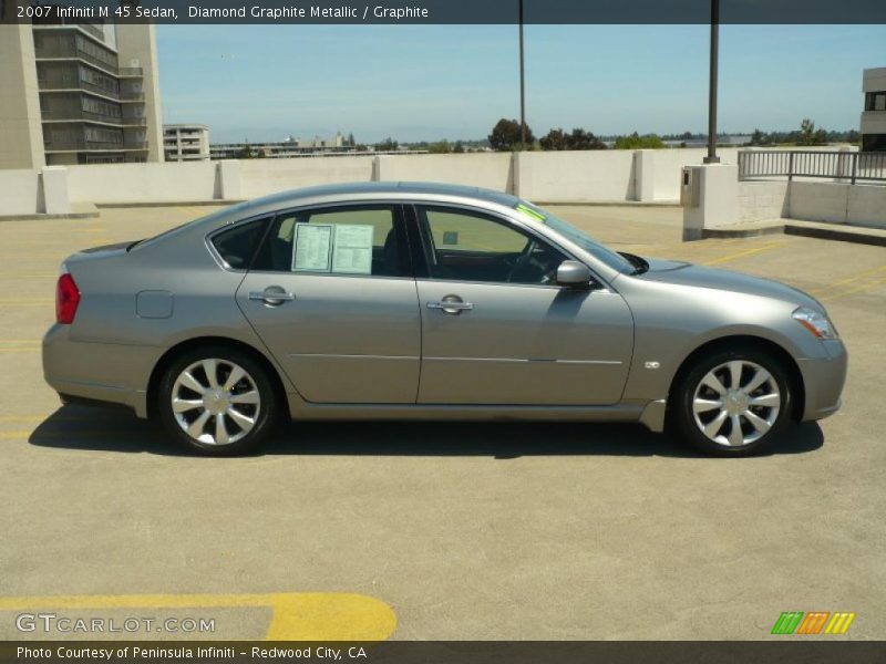 Diamond Graphite Metallic / Graphite 2007 Infiniti M 45 Sedan