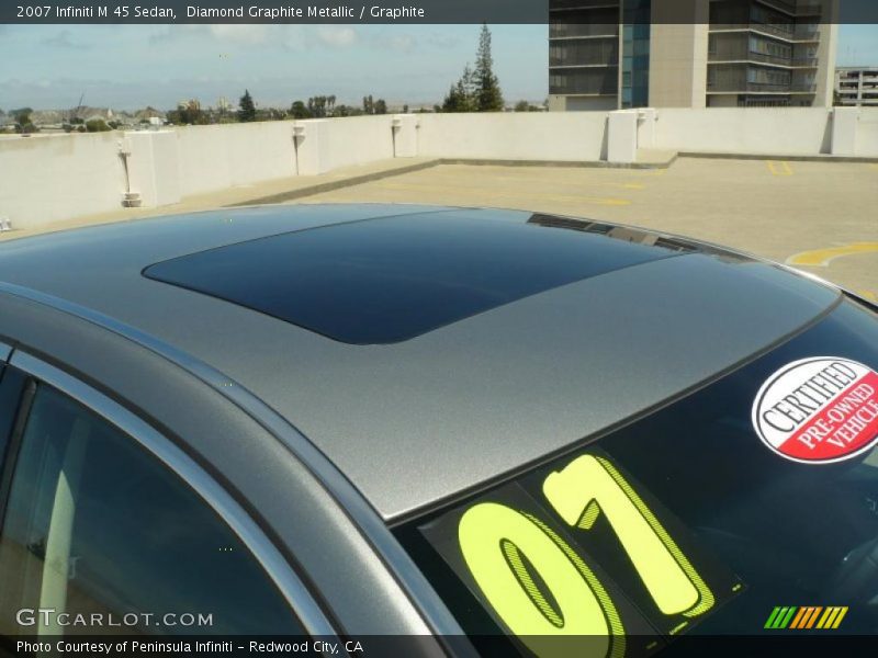 Diamond Graphite Metallic / Graphite 2007 Infiniti M 45 Sedan