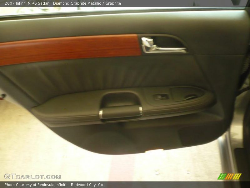 Diamond Graphite Metallic / Graphite 2007 Infiniti M 45 Sedan