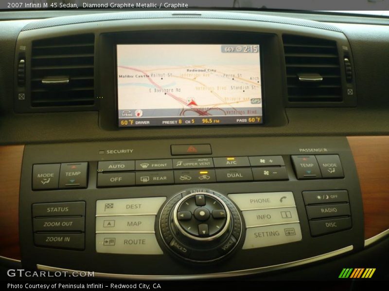 Diamond Graphite Metallic / Graphite 2007 Infiniti M 45 Sedan