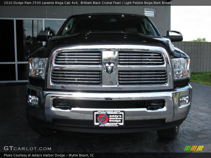 Brilliant Black Crystal Pearl / Light Pebble Beige/Bark Brown 2010 Dodge Ram 2500 Laramie Mega Cab 4x4