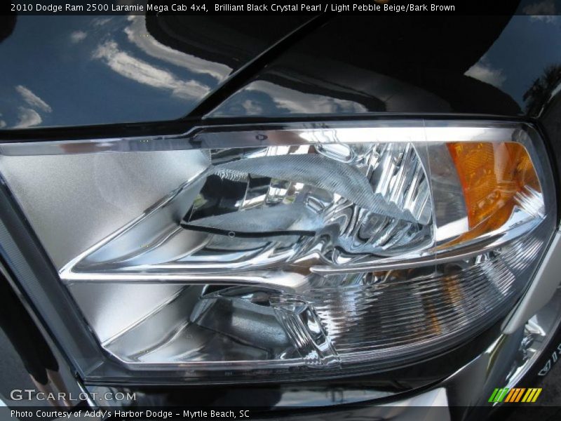 Brilliant Black Crystal Pearl / Light Pebble Beige/Bark Brown 2010 Dodge Ram 2500 Laramie Mega Cab 4x4