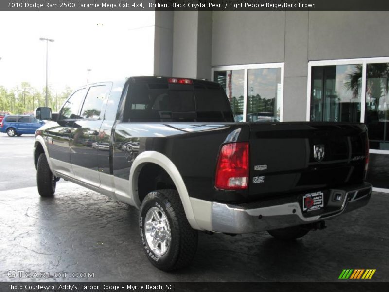 Brilliant Black Crystal Pearl / Light Pebble Beige/Bark Brown 2010 Dodge Ram 2500 Laramie Mega Cab 4x4