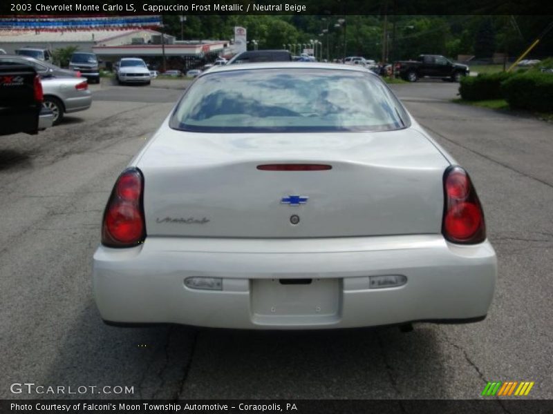 Cappuccino Frost Metallic / Neutral Beige 2003 Chevrolet Monte Carlo LS