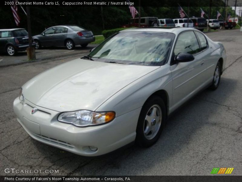 Cappuccino Frost Metallic / Neutral Beige 2003 Chevrolet Monte Carlo LS
