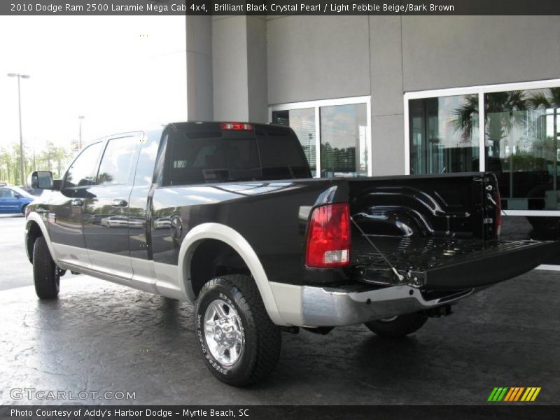 Brilliant Black Crystal Pearl / Light Pebble Beige/Bark Brown 2010 Dodge Ram 2500 Laramie Mega Cab 4x4
