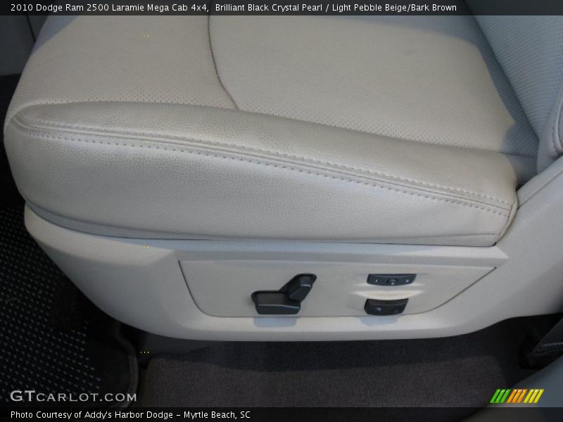 Brilliant Black Crystal Pearl / Light Pebble Beige/Bark Brown 2010 Dodge Ram 2500 Laramie Mega Cab 4x4