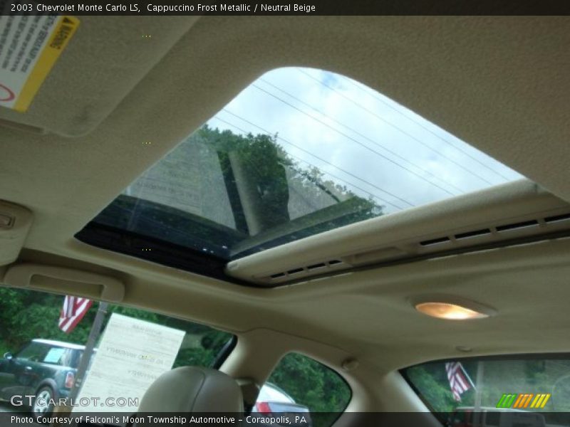 Cappuccino Frost Metallic / Neutral Beige 2003 Chevrolet Monte Carlo LS