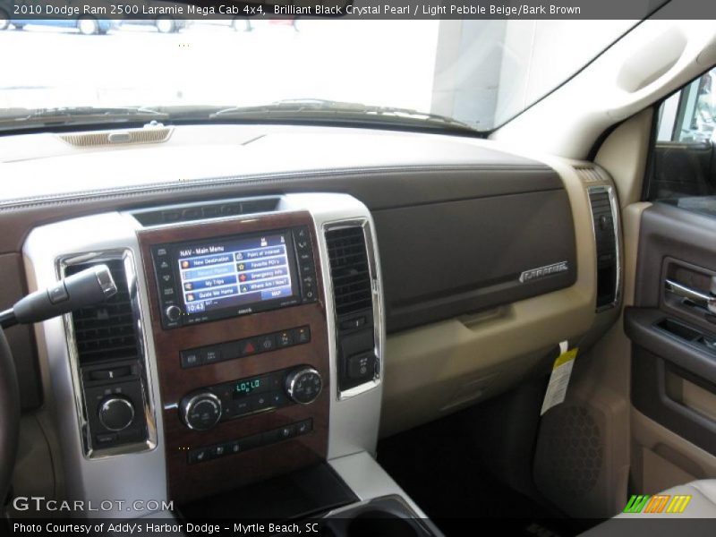 Brilliant Black Crystal Pearl / Light Pebble Beige/Bark Brown 2010 Dodge Ram 2500 Laramie Mega Cab 4x4