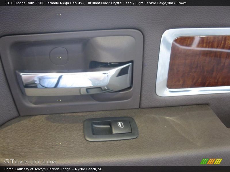 Brilliant Black Crystal Pearl / Light Pebble Beige/Bark Brown 2010 Dodge Ram 2500 Laramie Mega Cab 4x4