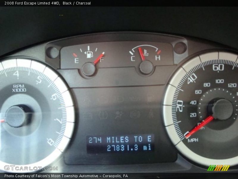 Black / Charcoal 2008 Ford Escape Limited 4WD