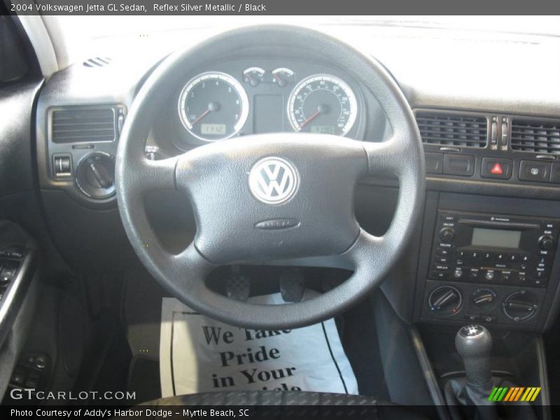 Reflex Silver Metallic / Black 2004 Volkswagen Jetta GL Sedan