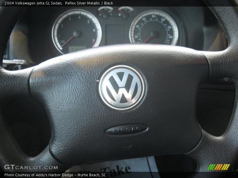 Reflex Silver Metallic / Black 2004 Volkswagen Jetta GL Sedan