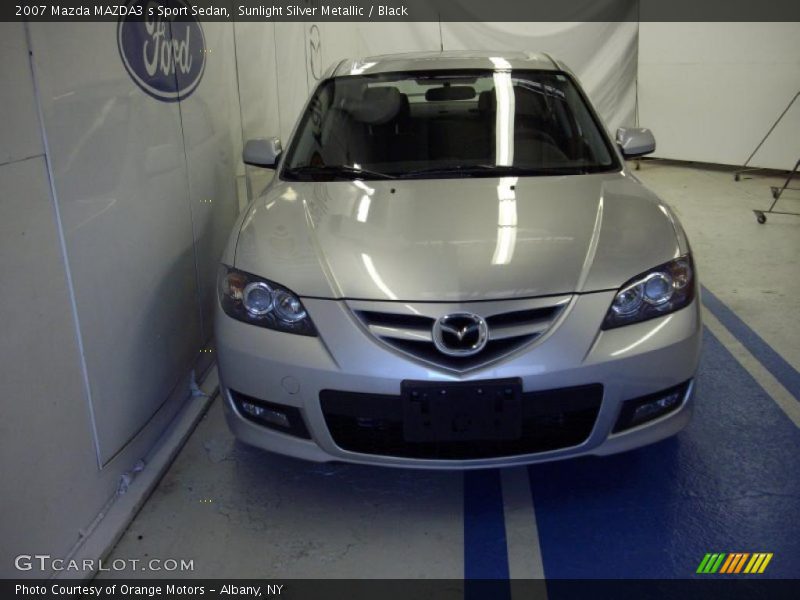 Sunlight Silver Metallic / Black 2007 Mazda MAZDA3 s Sport Sedan