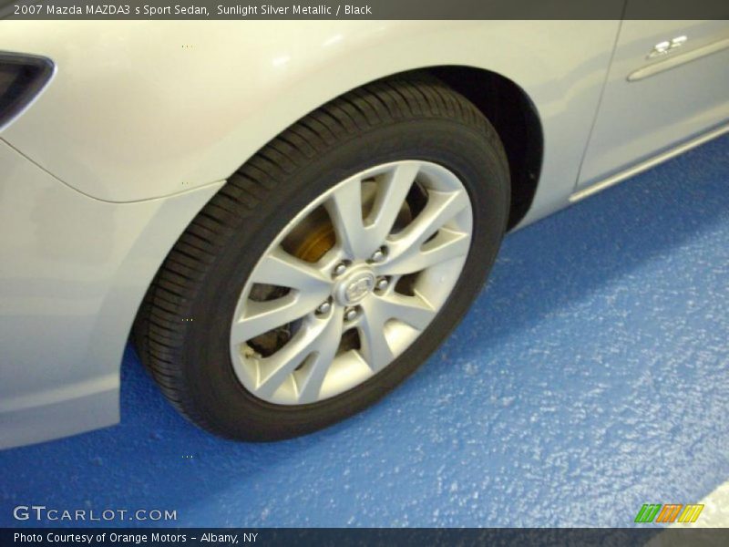 Sunlight Silver Metallic / Black 2007 Mazda MAZDA3 s Sport Sedan