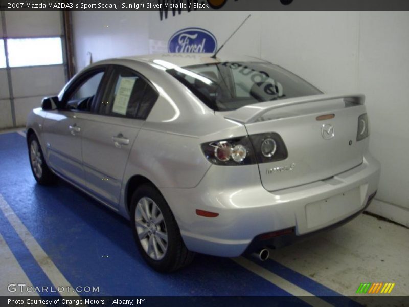 Sunlight Silver Metallic / Black 2007 Mazda MAZDA3 s Sport Sedan