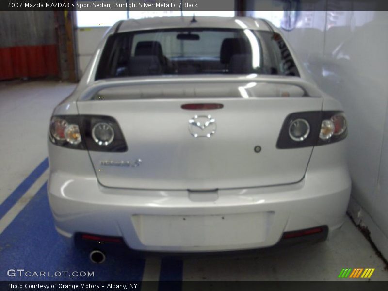 Sunlight Silver Metallic / Black 2007 Mazda MAZDA3 s Sport Sedan
