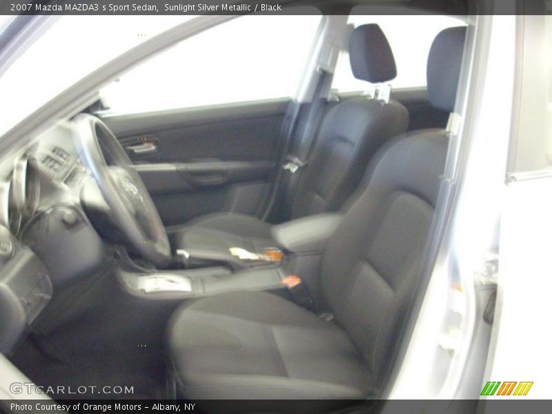 Sunlight Silver Metallic / Black 2007 Mazda MAZDA3 s Sport Sedan