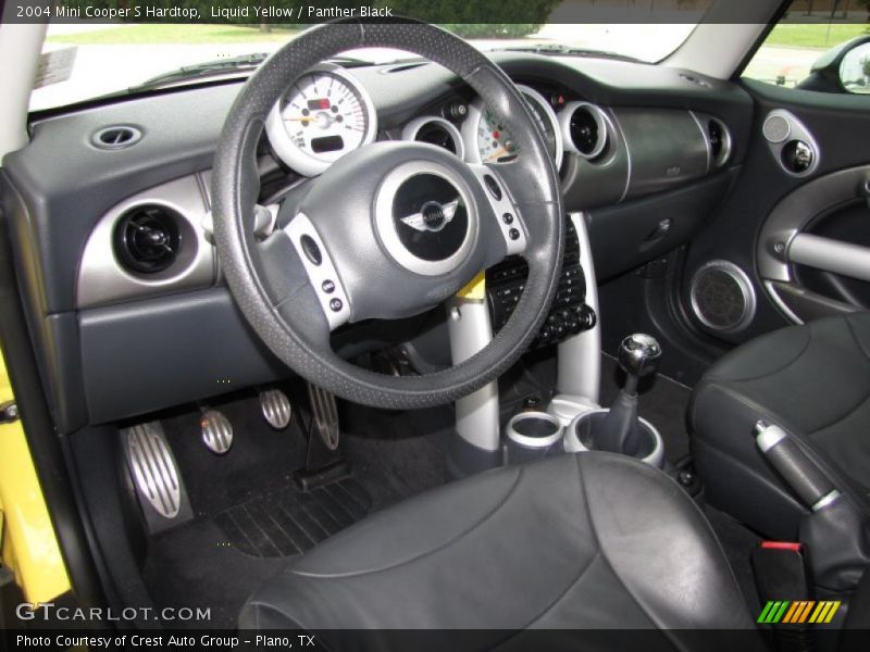 Liquid Yellow / Panther Black 2004 Mini Cooper S Hardtop