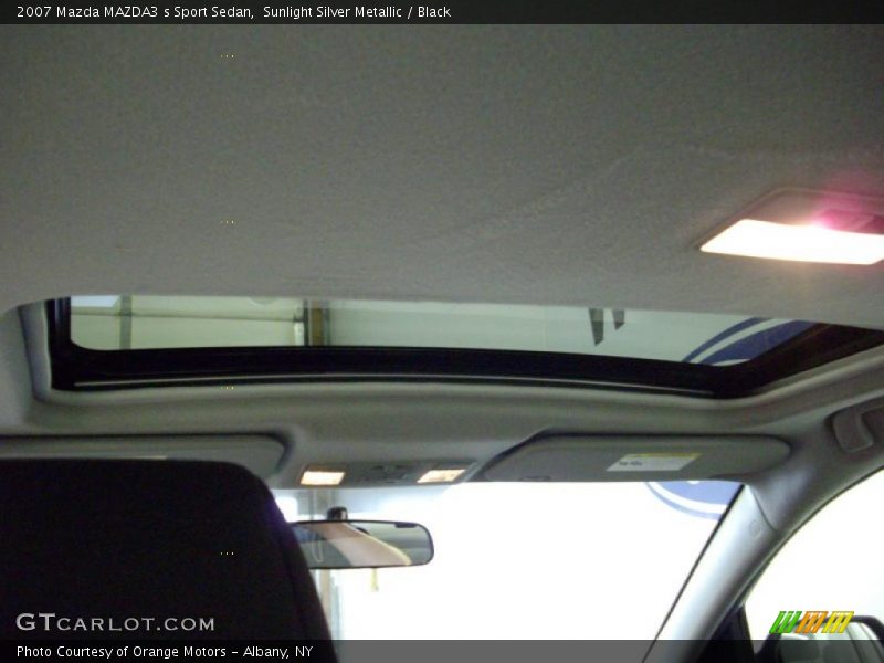 Sunlight Silver Metallic / Black 2007 Mazda MAZDA3 s Sport Sedan
