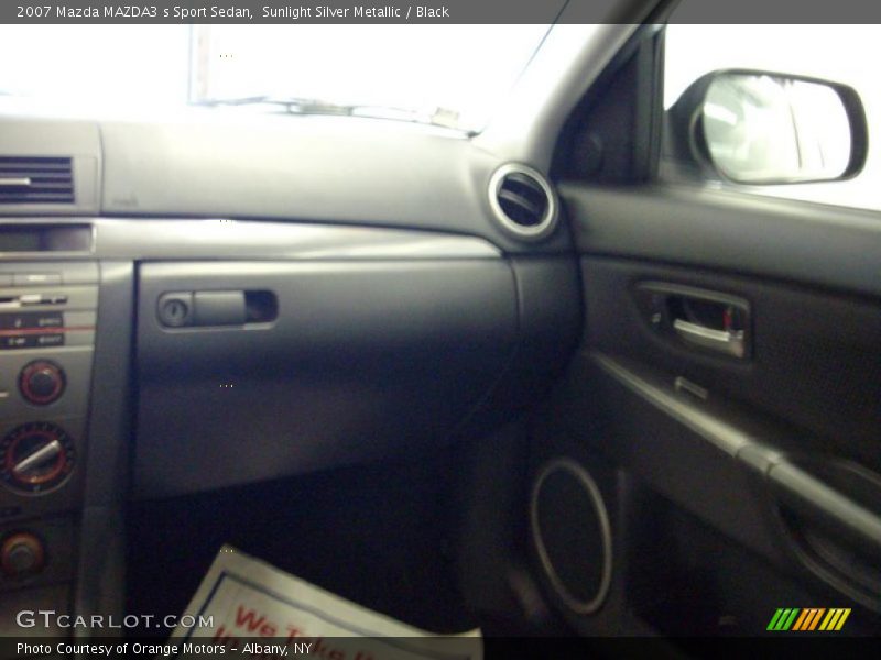 Sunlight Silver Metallic / Black 2007 Mazda MAZDA3 s Sport Sedan
