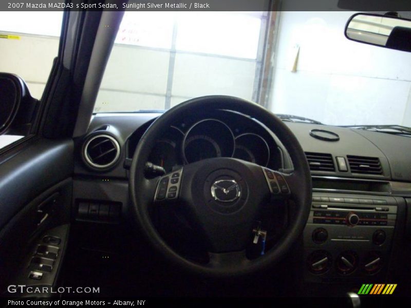 Sunlight Silver Metallic / Black 2007 Mazda MAZDA3 s Sport Sedan