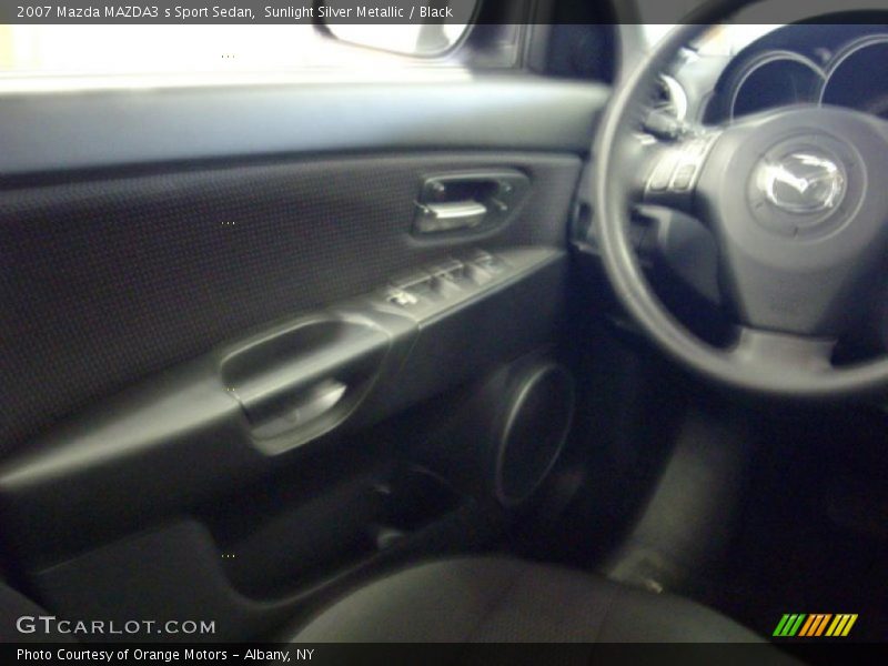 Sunlight Silver Metallic / Black 2007 Mazda MAZDA3 s Sport Sedan